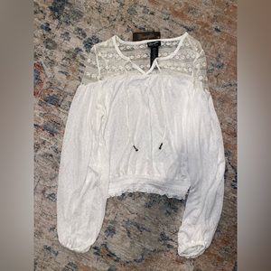 Beautiful white long sleeve blouse
